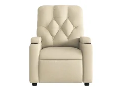 Poltrona*vidaxl Poltrona reclinável tecido cor Creme