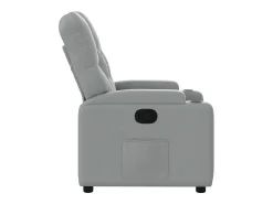 Poltrona*vidaxl Poltrona reclinável tecido -claro Cinzento
