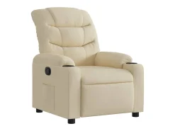 Poltrona*vidaxl Poltrona reclinável tecido cor Creme