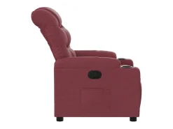 Poltrona|vidaxl Poltrona reclinável tecido tinto Vermelho