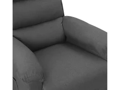Poltrona*vidaxl Poltrona reclinável tecido -escuro Cinzento