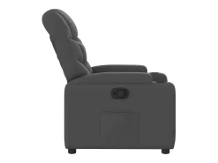 Clearance Poltrona reclinável tecido -escuro PT468814 Cinzento