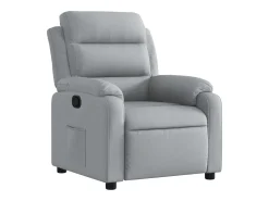 Poltrona|vidaxl Poltrona reclinável tecido cinzento-claro Cinzento claro