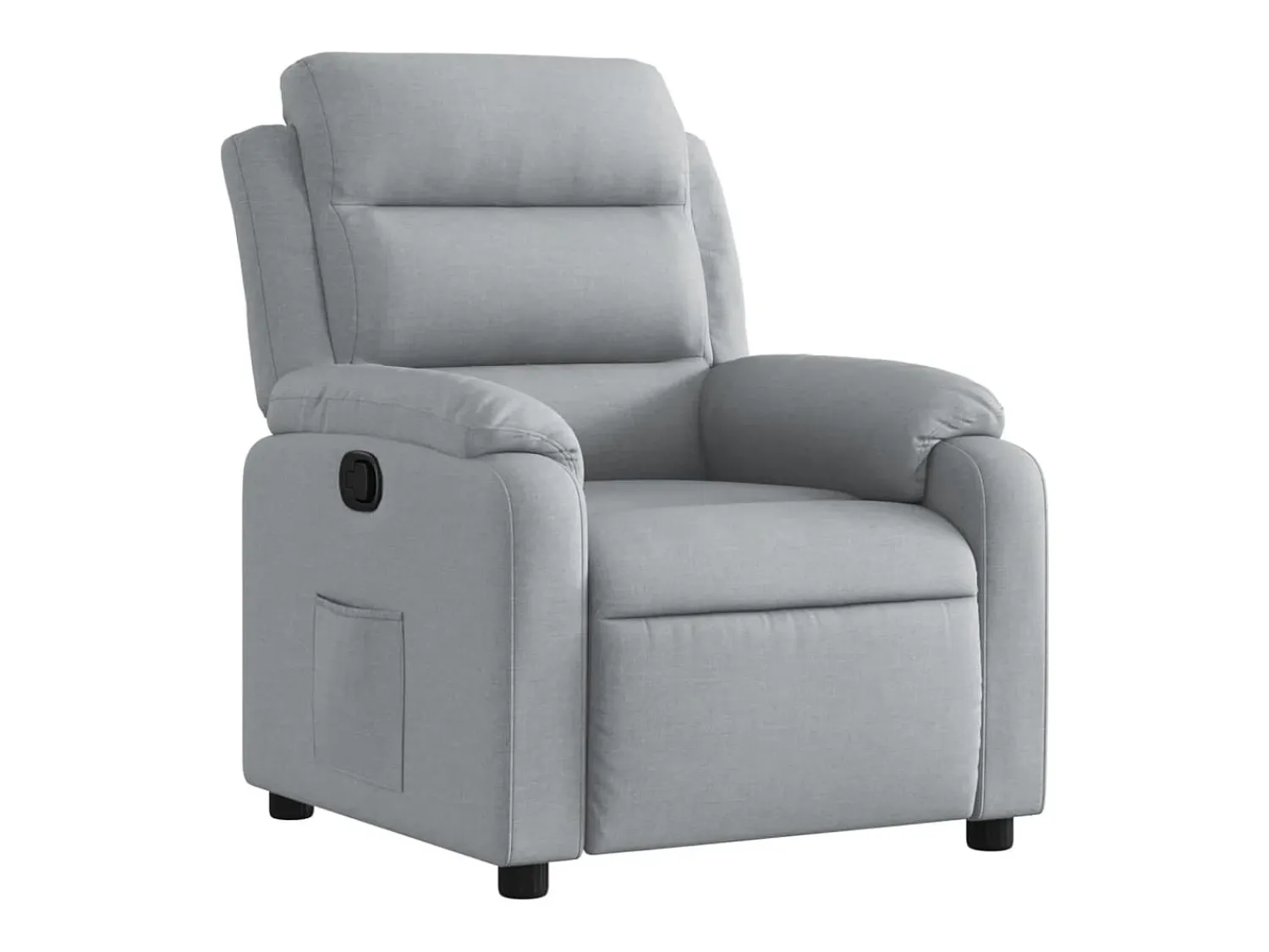 Poltrona|vidaxl Poltrona reclinável tecido cinzento-claro Cinzento claro