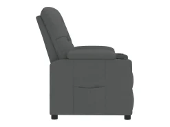 Poltrona|vidaxl Poltrona reclinável tecido -escuro Cinzento