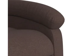 Poltrona*vidaxl Poltrona reclinável tecido -escuro Castanho