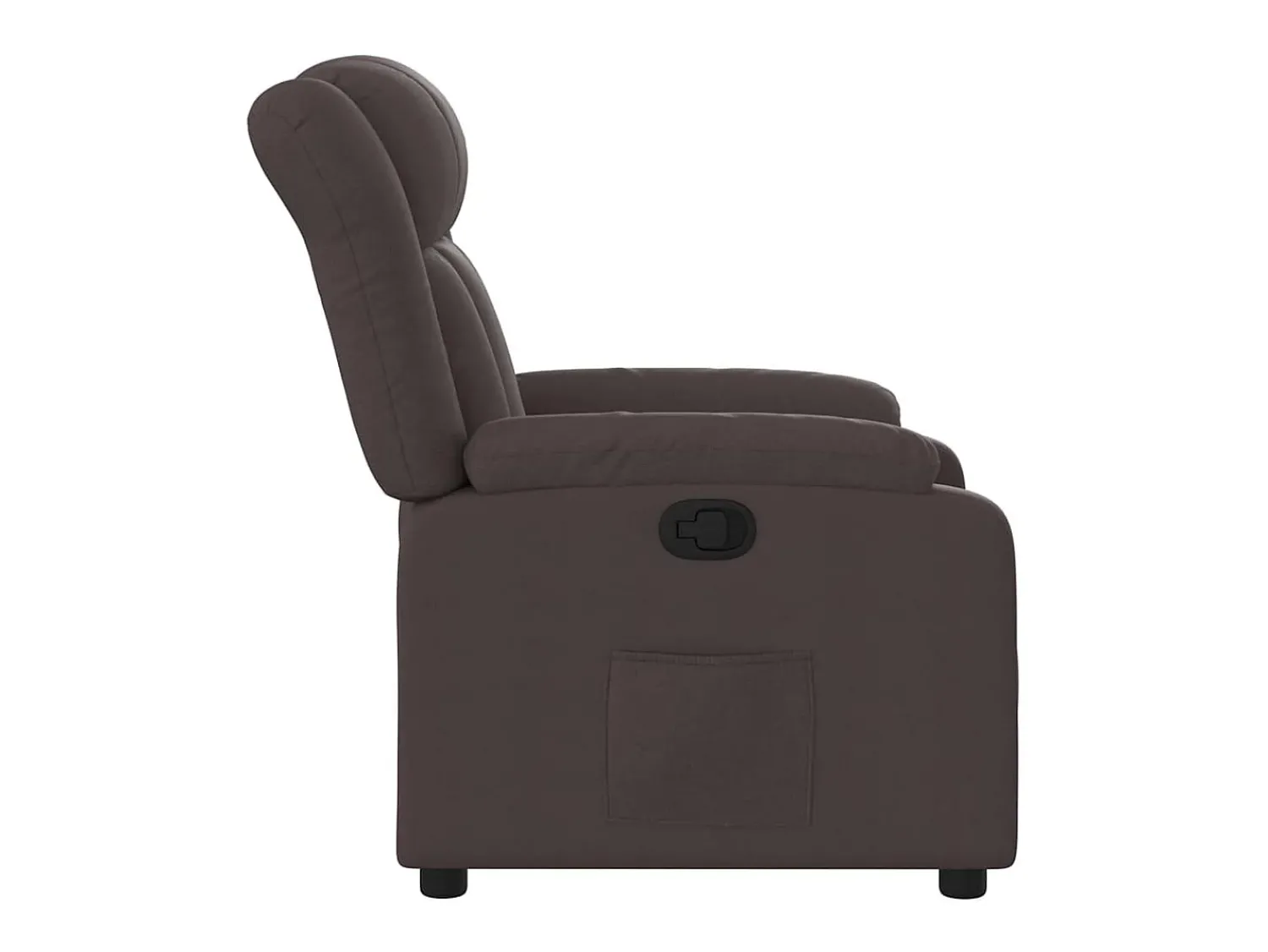 Poltrona*vidaxl Poltrona reclinável tecido -escuro Castanho