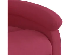 Poltrona*vidaxl Poltrona reclinável veludo tinto Vermelho