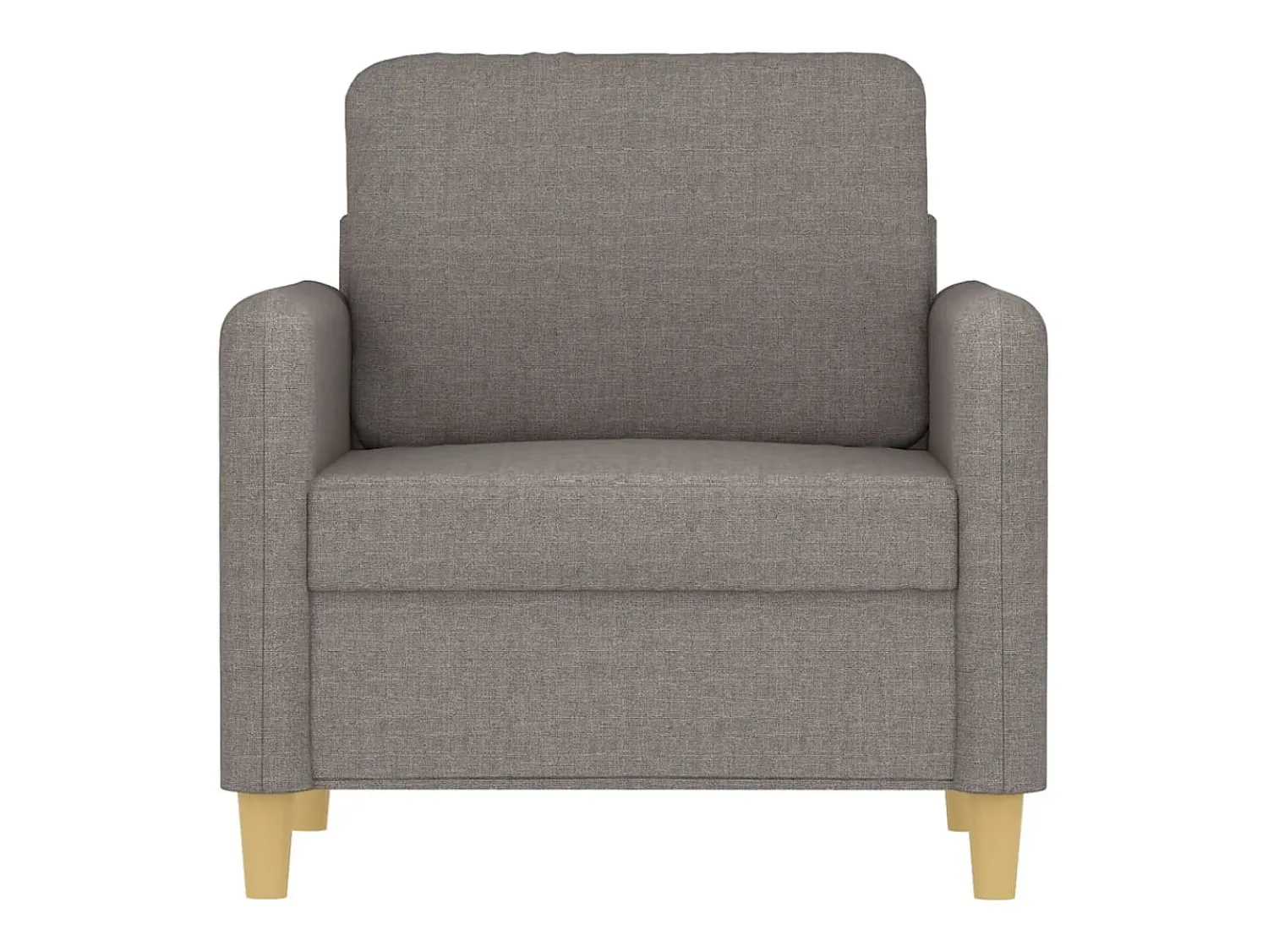 Poltrona| Poltrona tecido 60 cm cinzento-acastanhado PT825536 Taupe