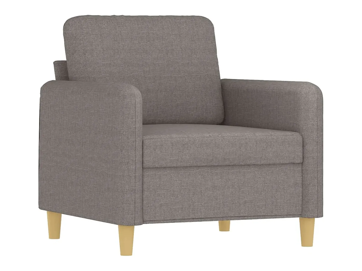 Poltrona| Poltrona tecido 60 cm cinzento-acastanhado PT825536 Taupe