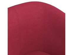 vidaxl Poltrona tecido tinto^ Poltrona