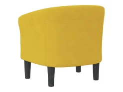 Outlet vidaxl Poltrona veludo Amarelo