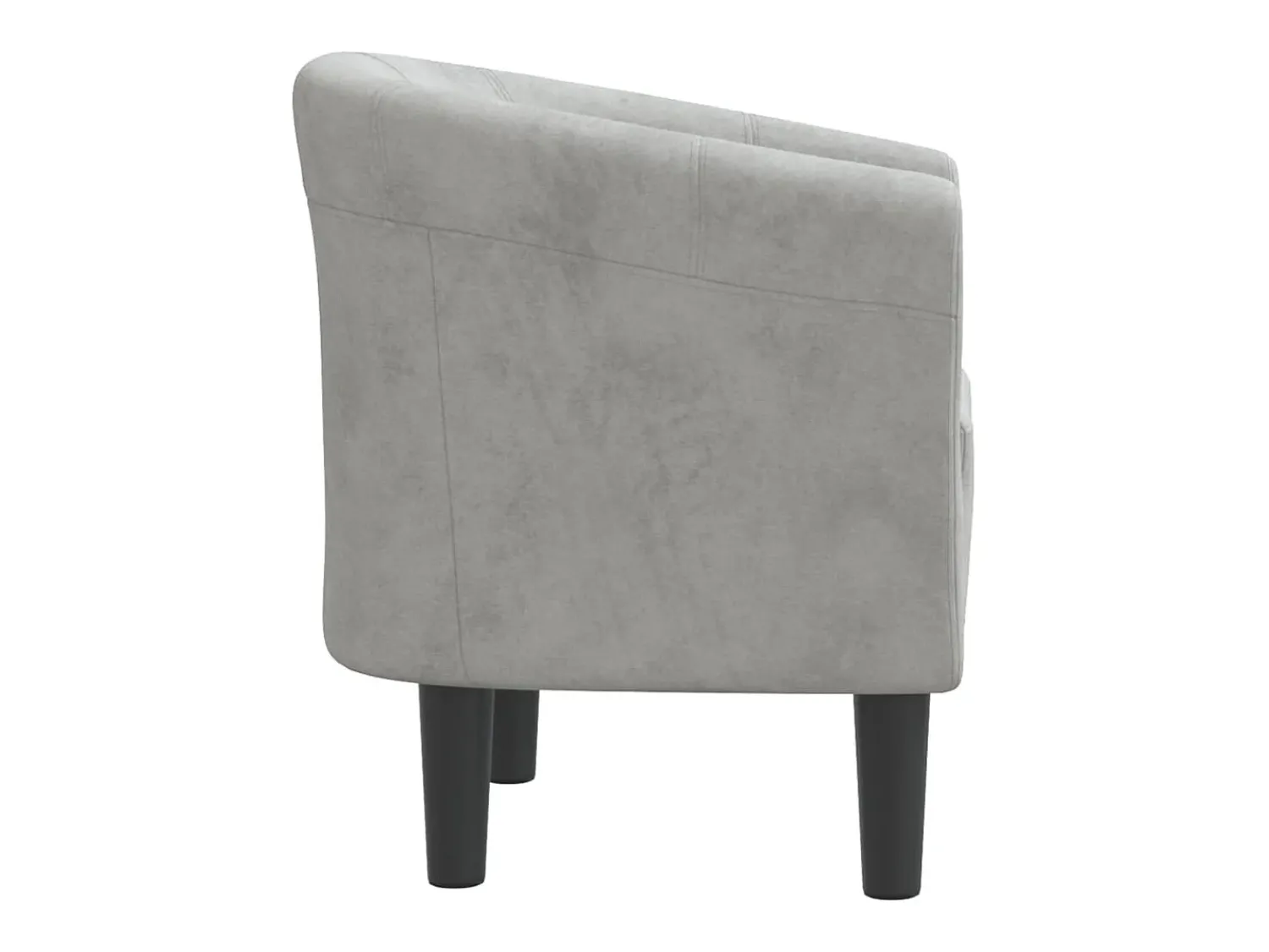 vidaxl Poltrona veludo cinzento-claro^ Poltrona
