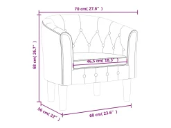 Poltrona|vidaxl Poltrona veludo Preto