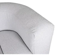 Poltrona| Poltrona 100x75x85 cm cinza claro nua Cinzento claro / Branco