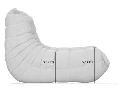 Poltrona* Poltrona 87x70x102 cm cinza nua n23-11 Cinzento