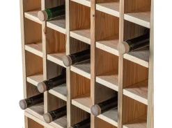 Acessórios De Arrumação|Acessório Vinho E Bar| Porta-vinhos Loreo xadrez madeira marrom claro 2 peças