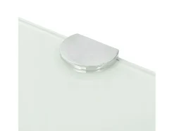 Prateleira canto, suportes cromados, vidro 25x25cm PT961203^ Prateleira