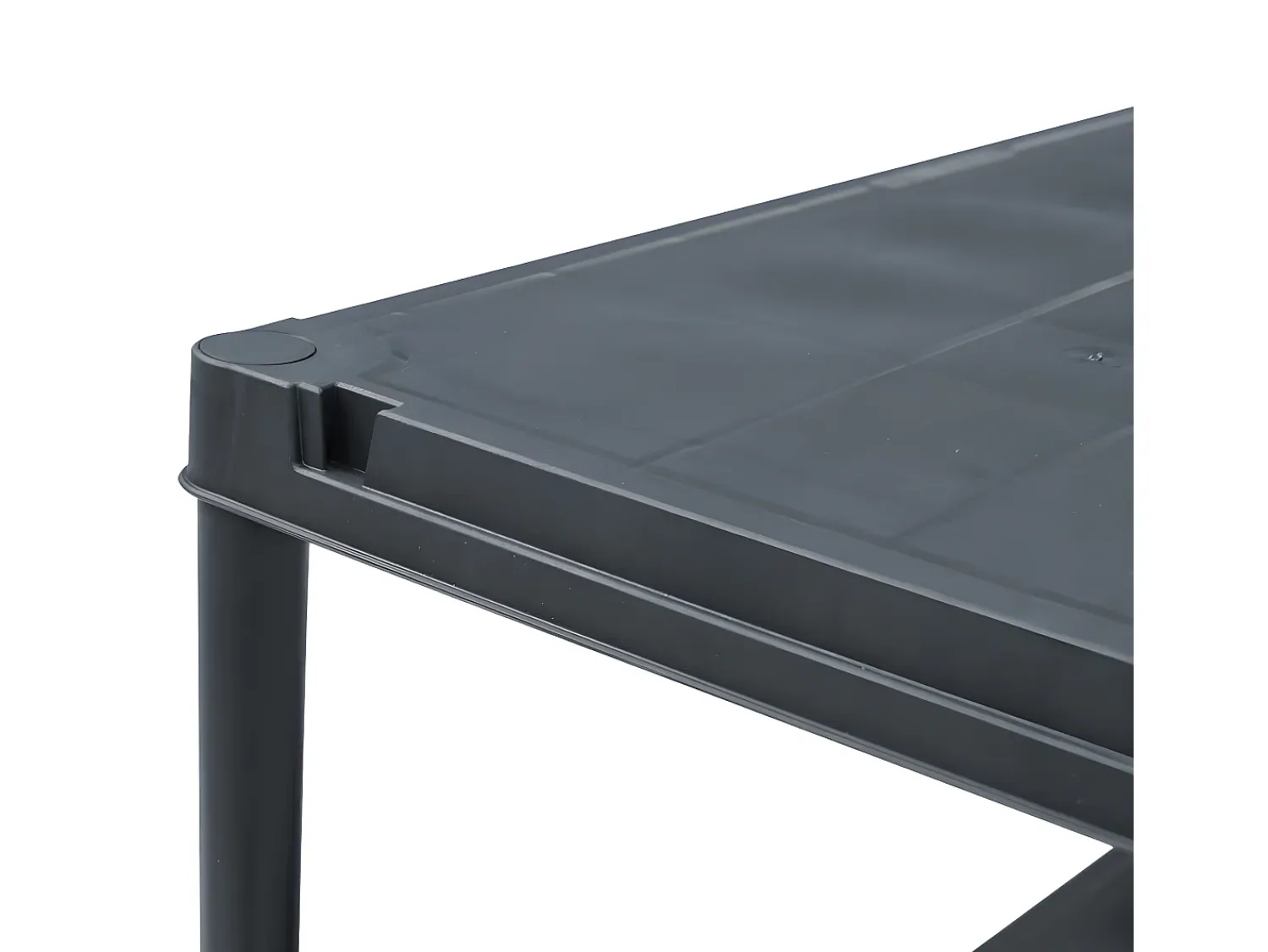 Prateleira*Mobikasa Prateleira de armazenamento 100 kg 60 x 30 x 138 cm plástico 02_0000634 Preto