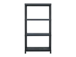 Prateleira*Mobikasa Prateleira de armazenamento 100 kg 60 x 30 x 138 cm plástico 02_0000634 Preto