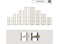 Vicco Prateleira de canto /pinheiro 29x29x72 bivio^ Prateleira