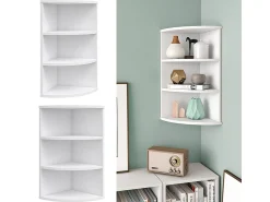 Best Vicco Prateleira de canto 30x30x60 ecki Branco