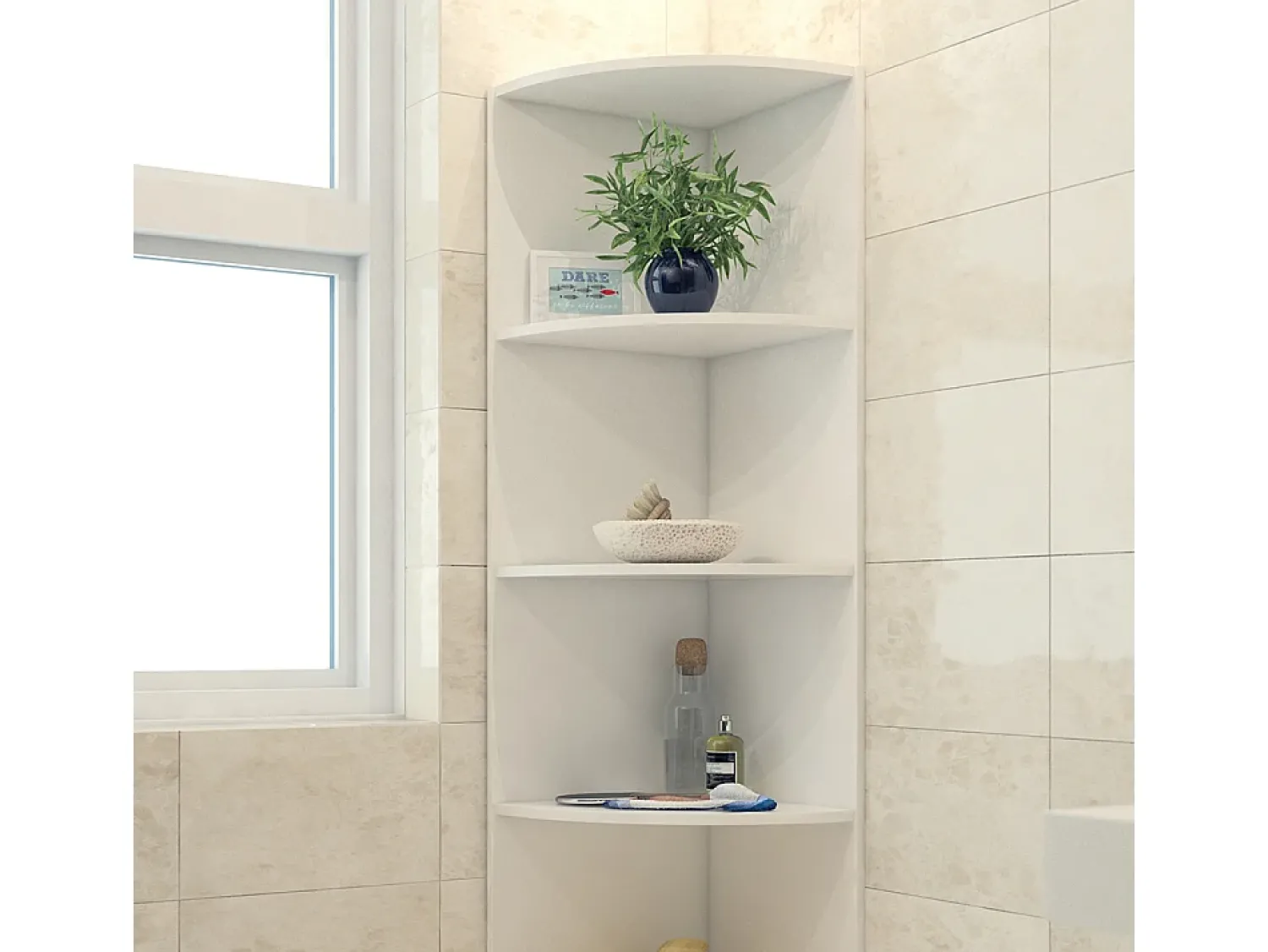 Vicco Prateleira de canto 40x40x180 ecki^ Prateleira