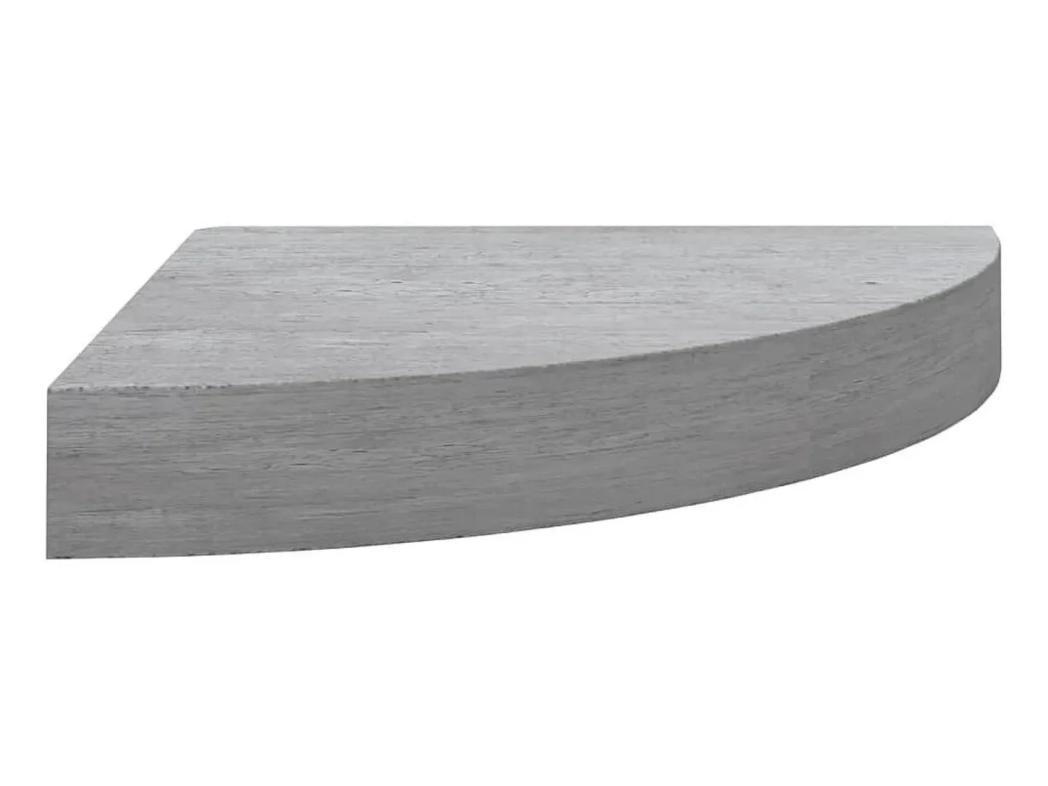 Prateleira* Prateleira de canto parede 25x25x3,8 cm MDF cimento PT930630 Cinzento