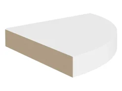 Prateleira de canto suspensa 25x25x3,8 cm MDF PT962880^ Prateleira
