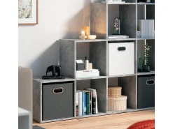 Prateleira*Vicco Prateleira de escada betão 142.5x29x140 Cinzento claro