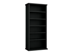 Best VCM Prateleira de mídia de CD / DVD Classic Preto A. 92 x L. 31 x P. 18 cm Multicor