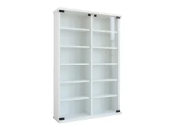 Móvel De Arrumação*VCM Prateleira de mídia de CD / DVD Galerie Branco A. 92 x L. 60 x P. 18 cm Multicor