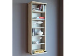 VCM Prateleira de mídia de CD / DVD Lona Branco A. 92 x L. 31 x P. 18 cm Multicor