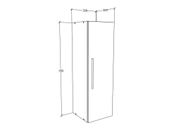 Prateleira|VCM Prateleira de parede Arila Carvalho mel A. 95 x L. 30 x P. 30 cm Multicor