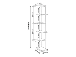Prateleira|VCM Prateleira de parede Balos Branco A. 140 x L. 37 x P. 37 cm Multicor