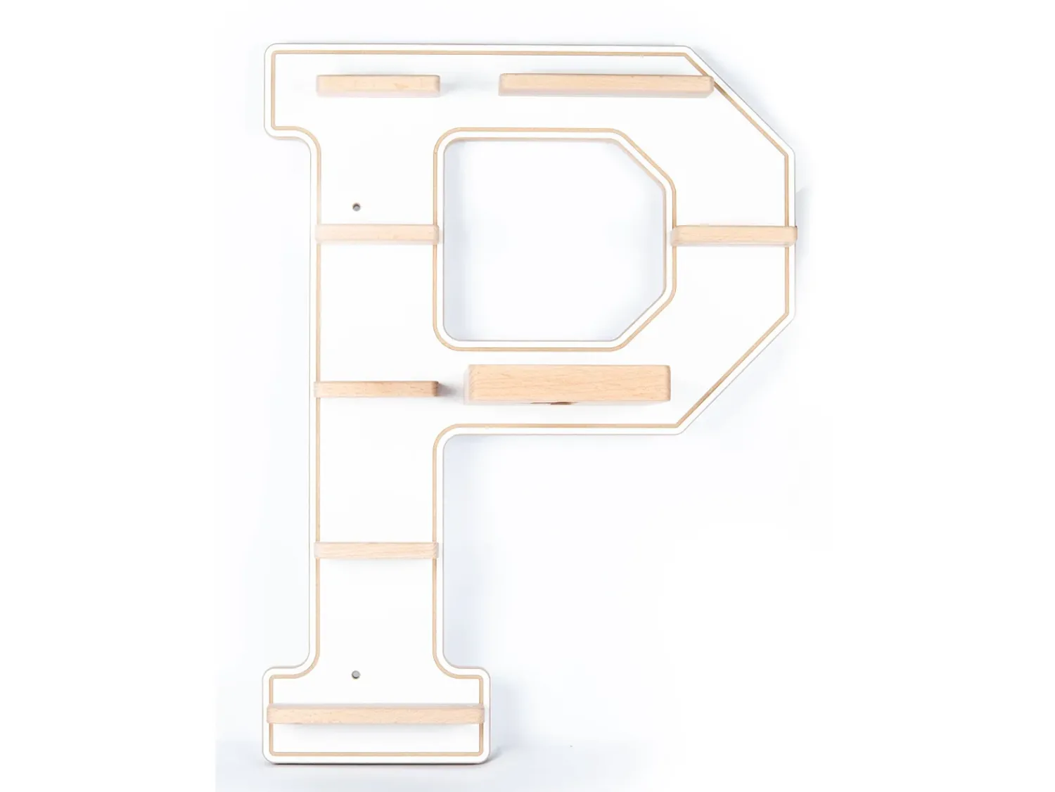 Discount VCM Prateleira de parede BOARTI Buchstabe Branco A. 54 x L. 40 x P. 19 cm Multicor