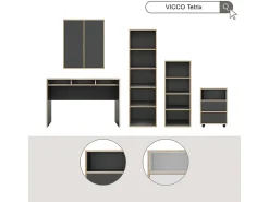 Prateleira|Vicco Prateleira de parede 63x40x75 tetrix Branco