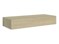 Prateleira de parede com gaveta MDF 60x23,5x10 cm cor carvalho PT672783 Castanho