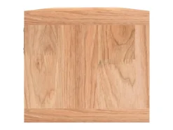 Prateleira de parede com cestos 62x18x16 cm nogueira maciça PT518522^ Prateleira