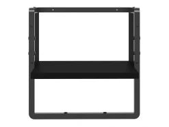 Prateleira* Prateleira de parede com barra 30x25x30 cm PT680267 Preto