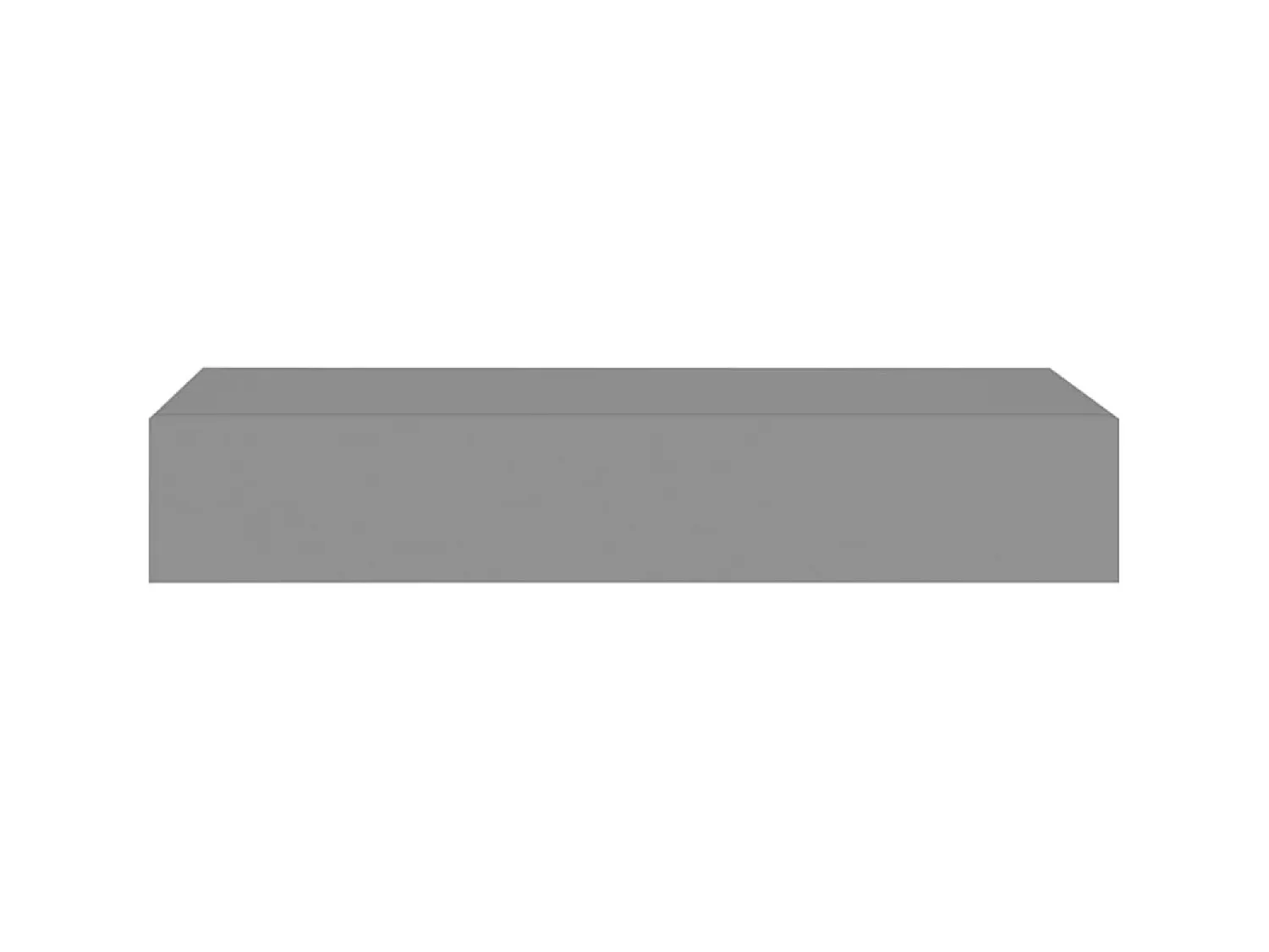 Prateleira* Prateleira de parede com gaveta MDF 60x23,5x10 cm PT245248 Cinzento