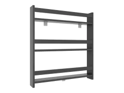 VCM Prateleira de parede Kidos Antracite A. 80 x L. 70 x P. 10 cm^ Prateleira