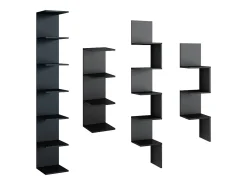 Clearance Vicco Prateleira de parede 30x28x190 paolo Preto