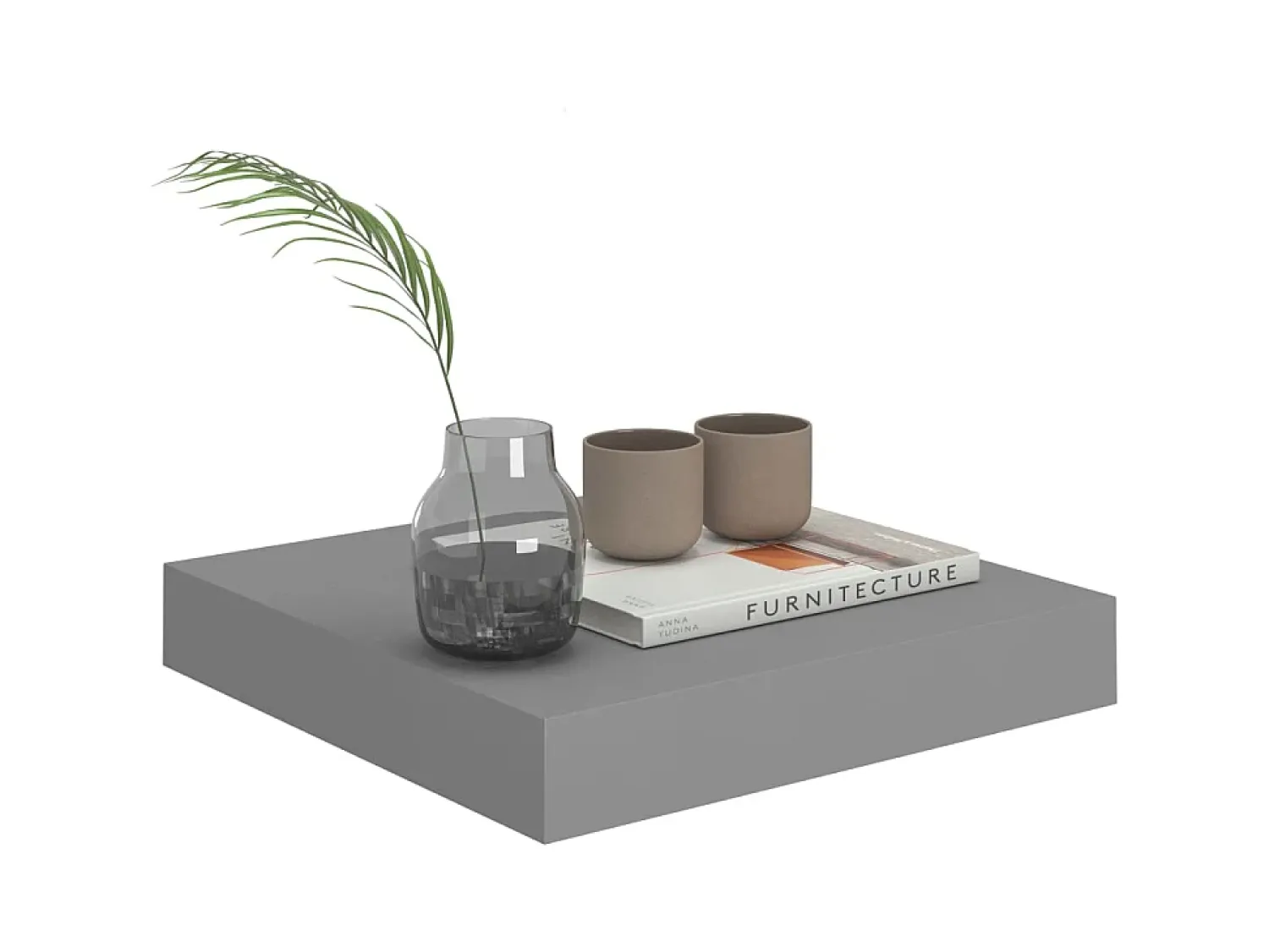 Sale Prateleira de parede suspensa 23x23,5x3,8 cm MDF PT945258 Cinzento