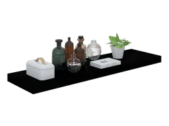 Prateleira* Prateleira de parede suspensa 90x23,5x3,8 cm MDF PT215221 Preto