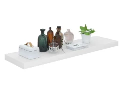 Prateleira de parede suspensa 90x23,5x3,8 cm MDF PT979744^ Prateleira