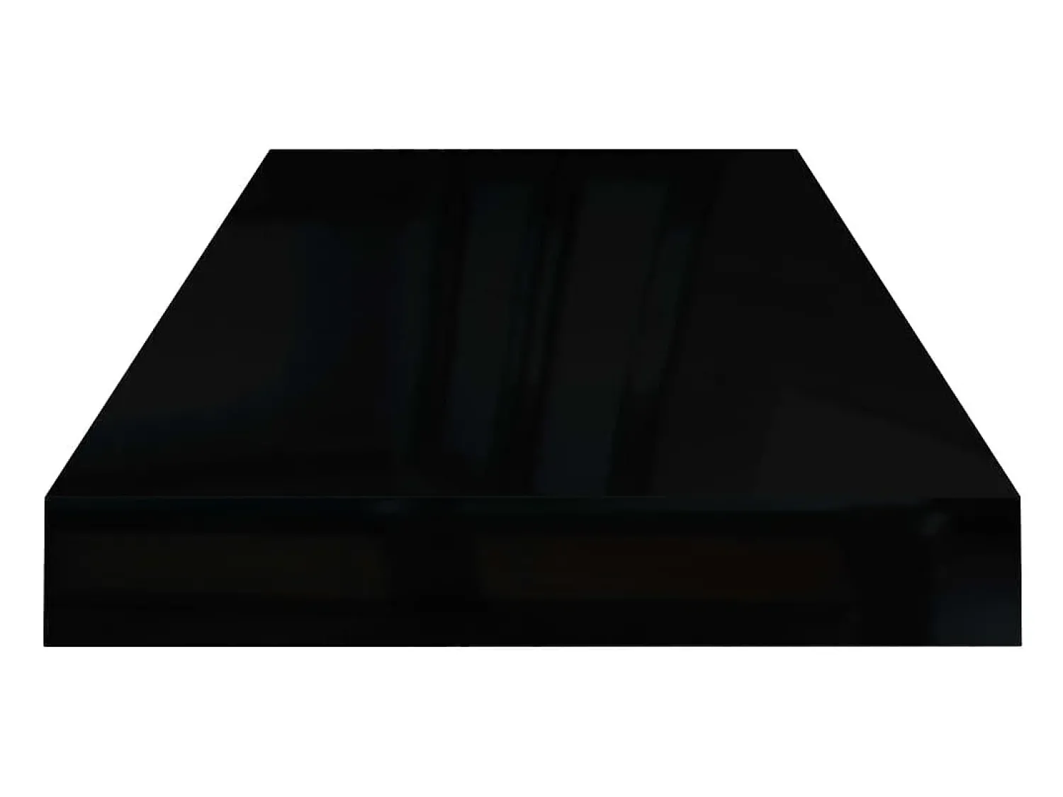 Prateleira* Prateleira de parede suspensa 60x23,5x3,8 cm MDF PT791284 Preto