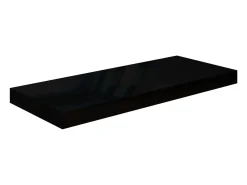 Prateleira* Prateleira de parede suspensa 60x23,5x3,8 cm MDF PT791284 Preto