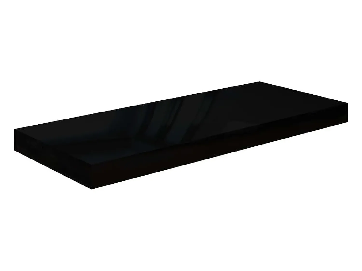 Prateleira* Prateleira de parede suspensa 60x23,5x3,8 cm MDF PT791284 Preto
