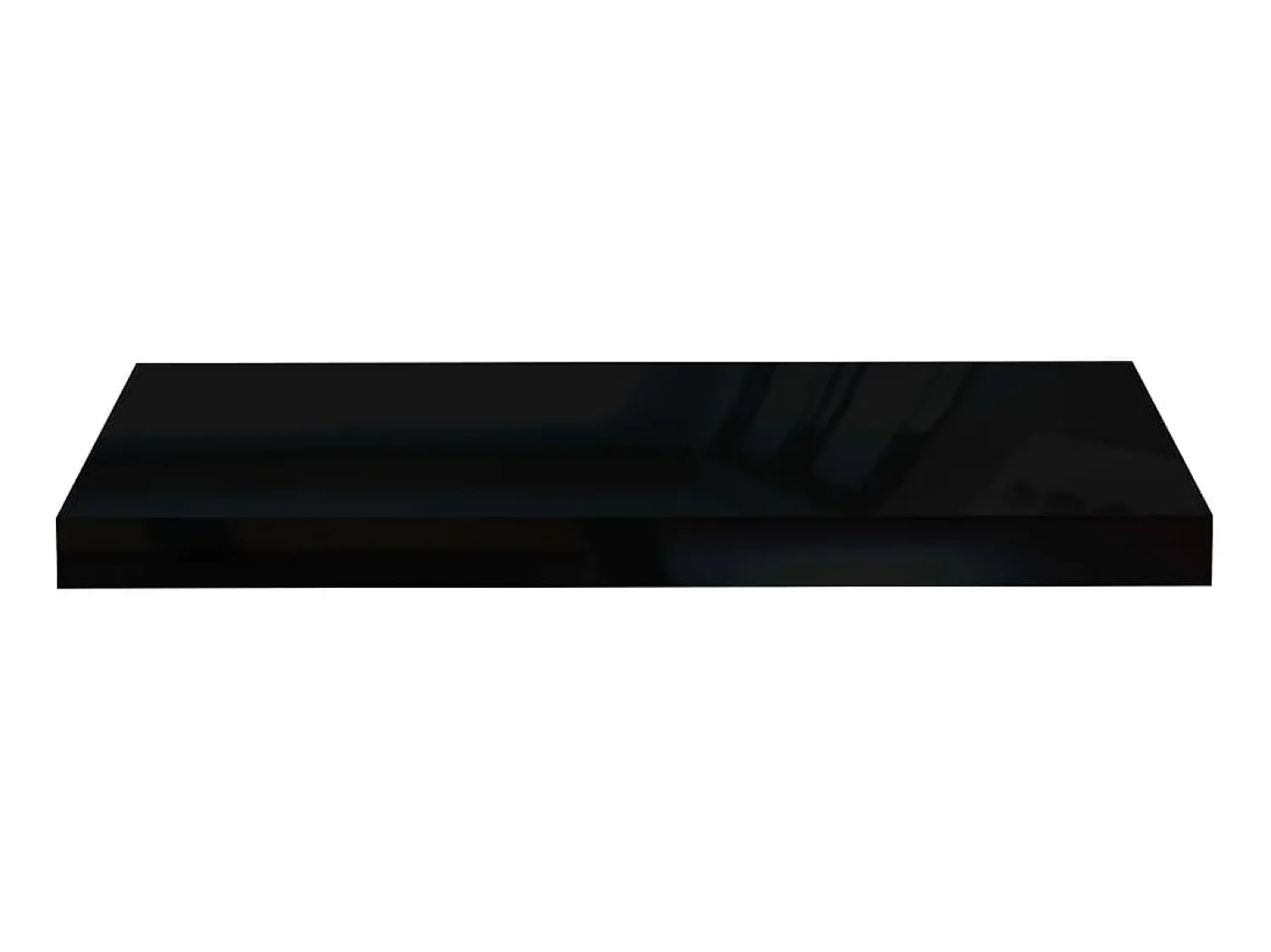 Prateleira* Prateleira de parede suspensa 60x23,5x3,8 cm MDF PT791284 Preto